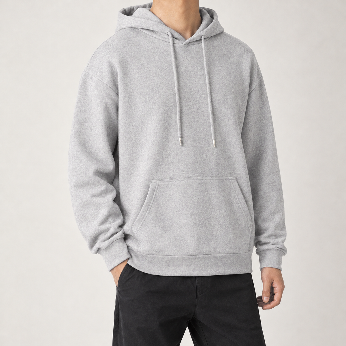 Theodore Relaxed Hoodie - Light Gray
