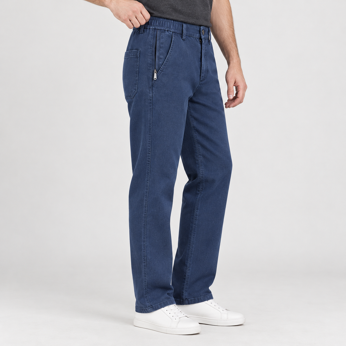 Flemming Straight Leg Pants - Blue