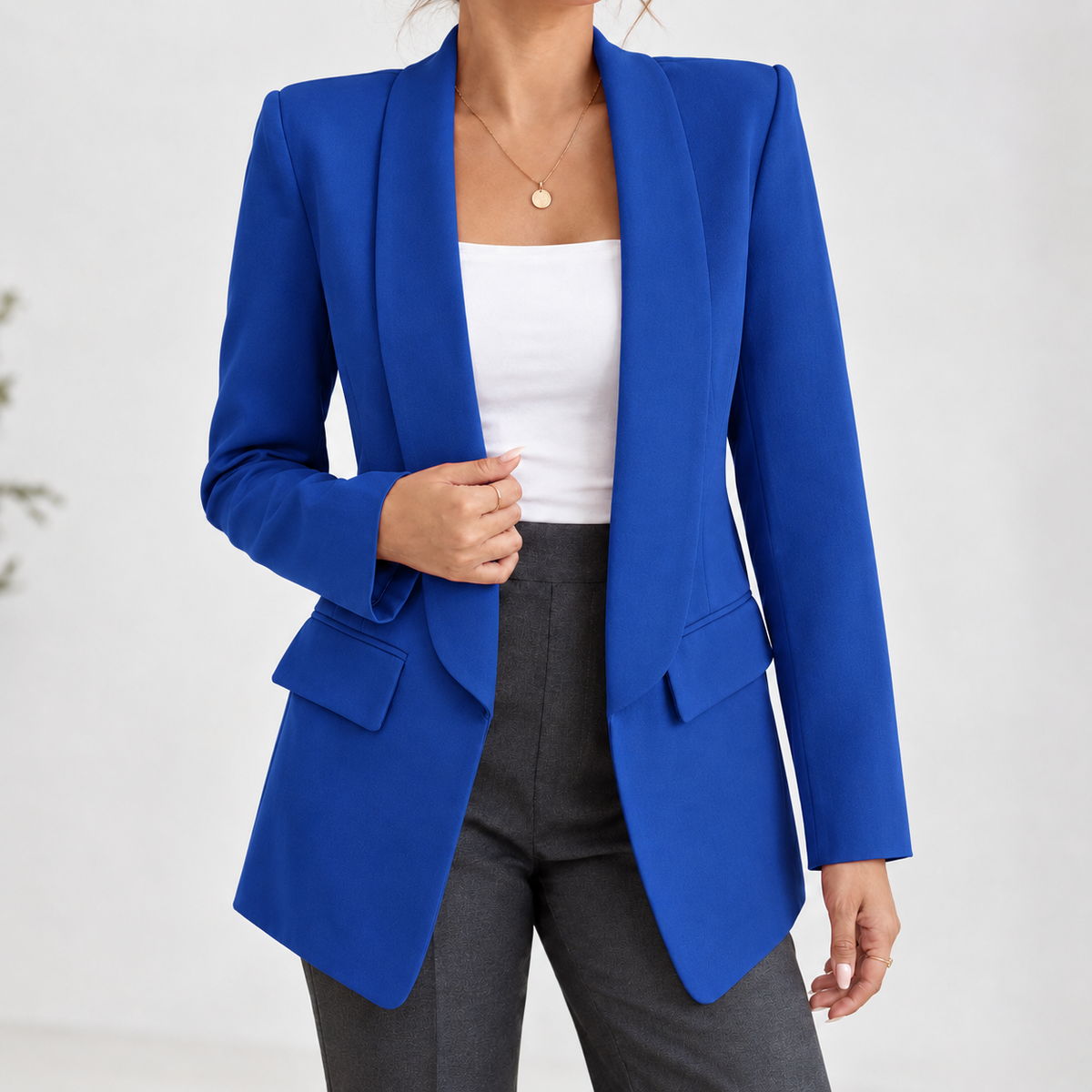 Paige Shawl Lapel Blazer - Royal Blue