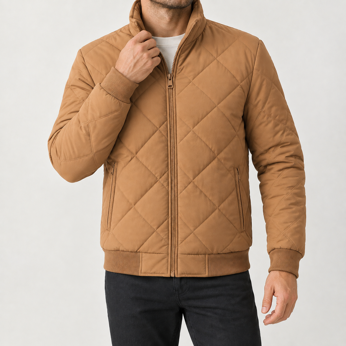 Gavin Quilted Jacket - Earthy Yellow