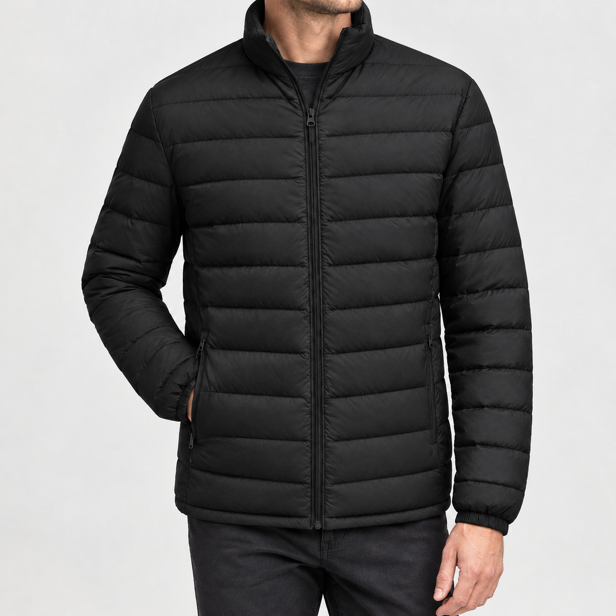 Flavio Lightweight Down Jacket - Black