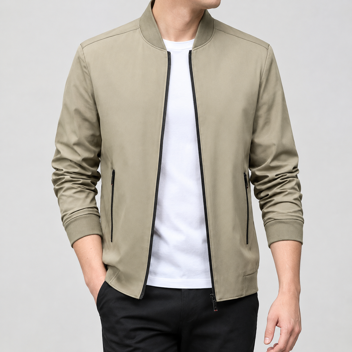 Enguerrand Zip Jacket - Khaki