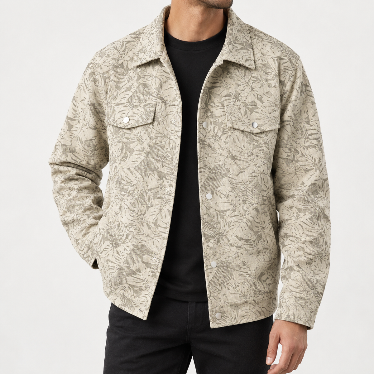 Rolf Botanical Jacket - Light Khaki