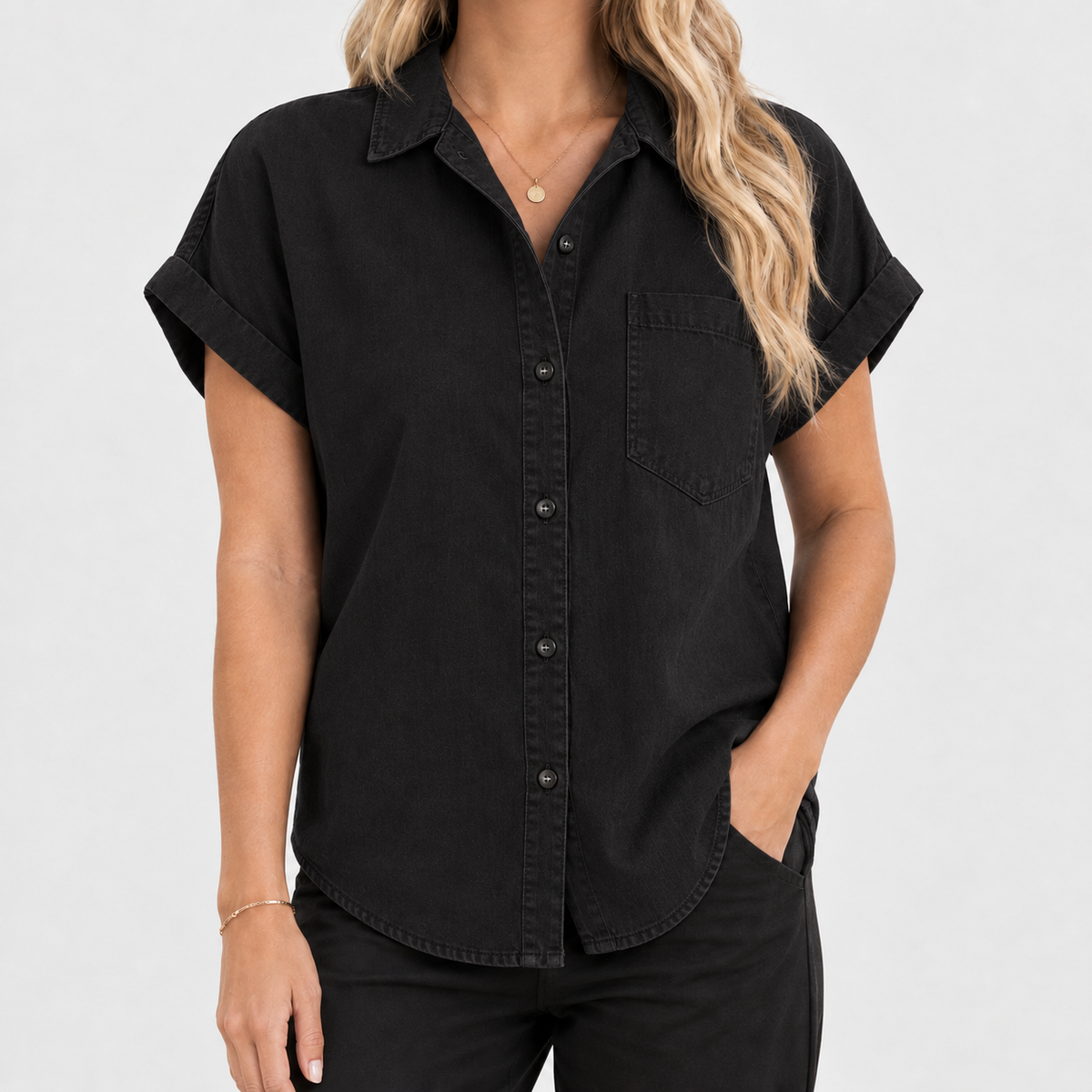 Carlina Denim Shirt - Customization - Proofing According To Dr