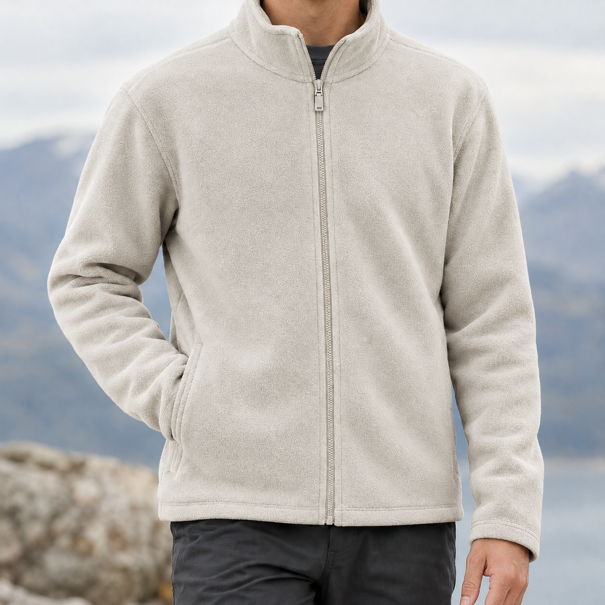 Alec Fleece Jacket - Off White