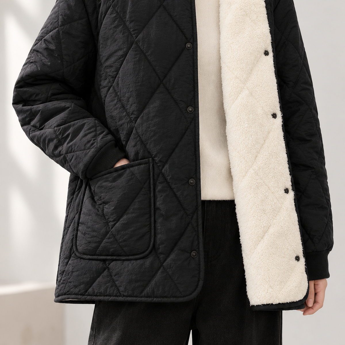 Georg Quilted Jacket - Black