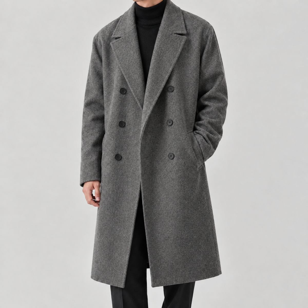 Sander Cashmere Overcoat - Gray