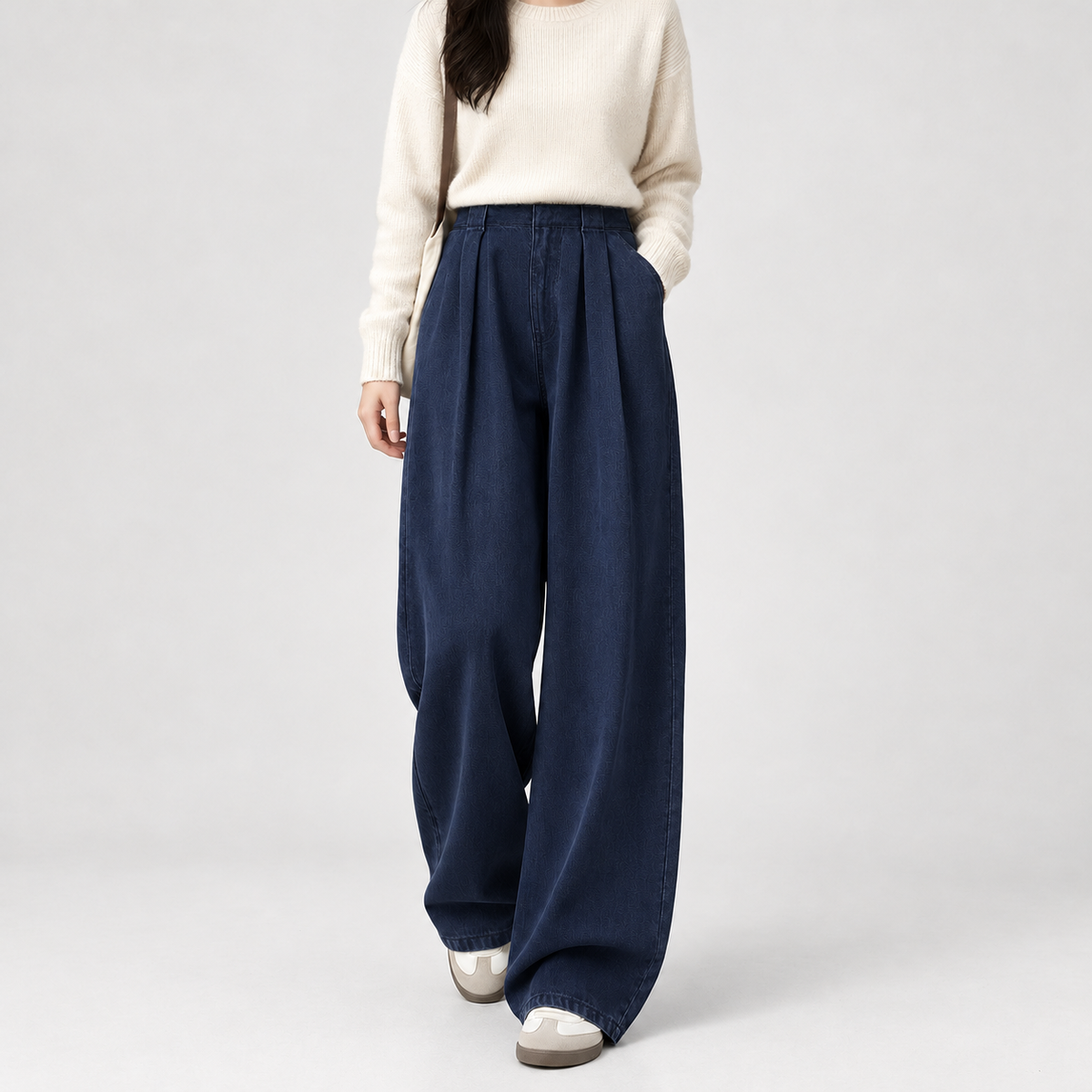 Jocelyne Wide Leg Pants - Dark Blue