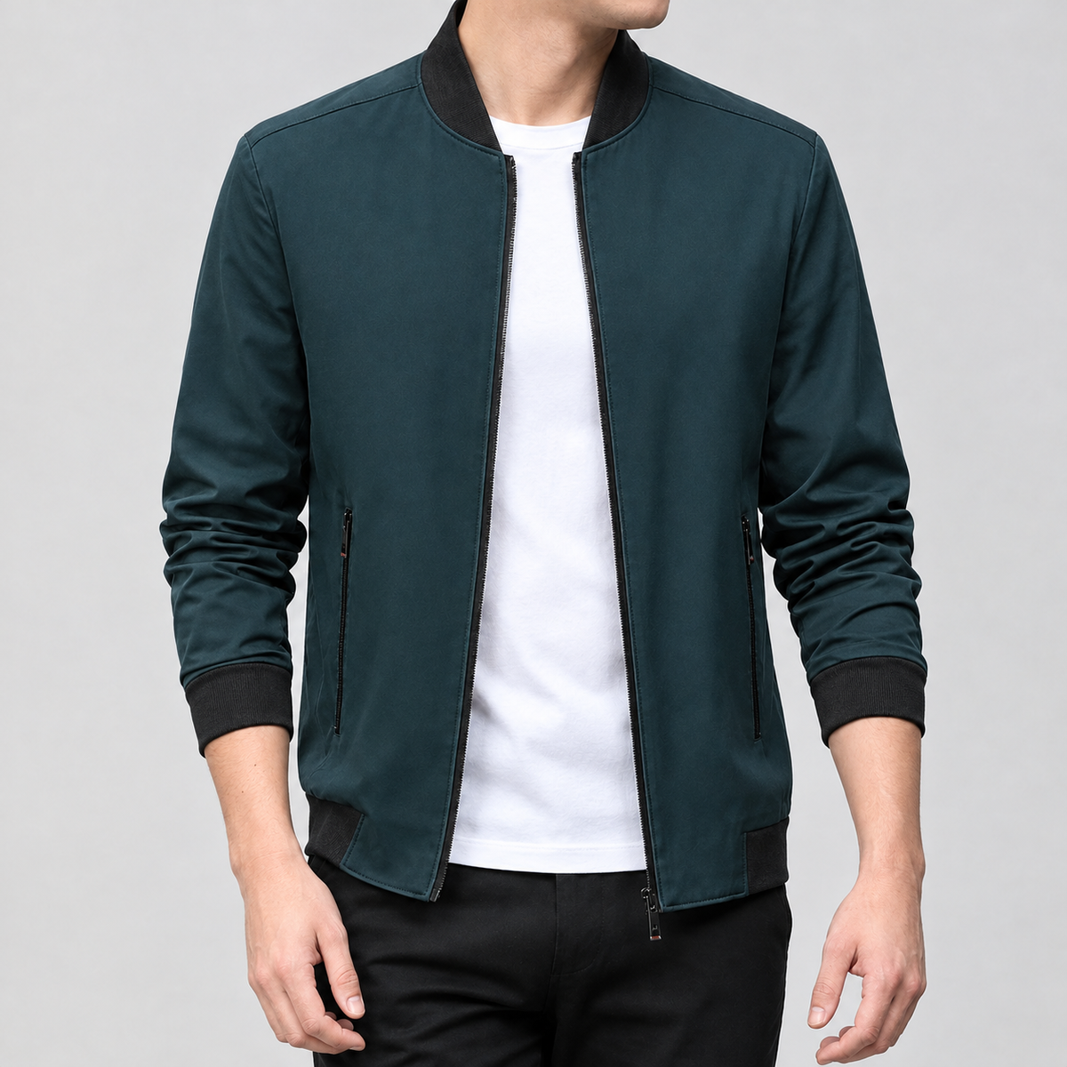 Enguerrand Zip Jacket - Dark Green