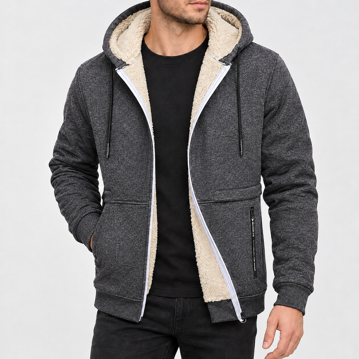 Anker Pile Lined Jacket - Dark Gray