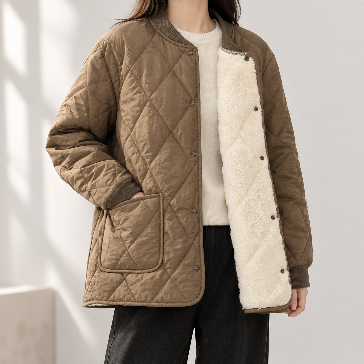 Georg Quilted Jacket - Brown