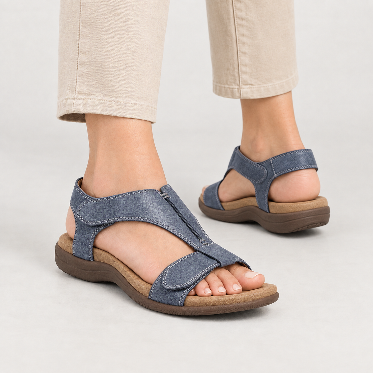 Carrera Wedge Sandals - Blue