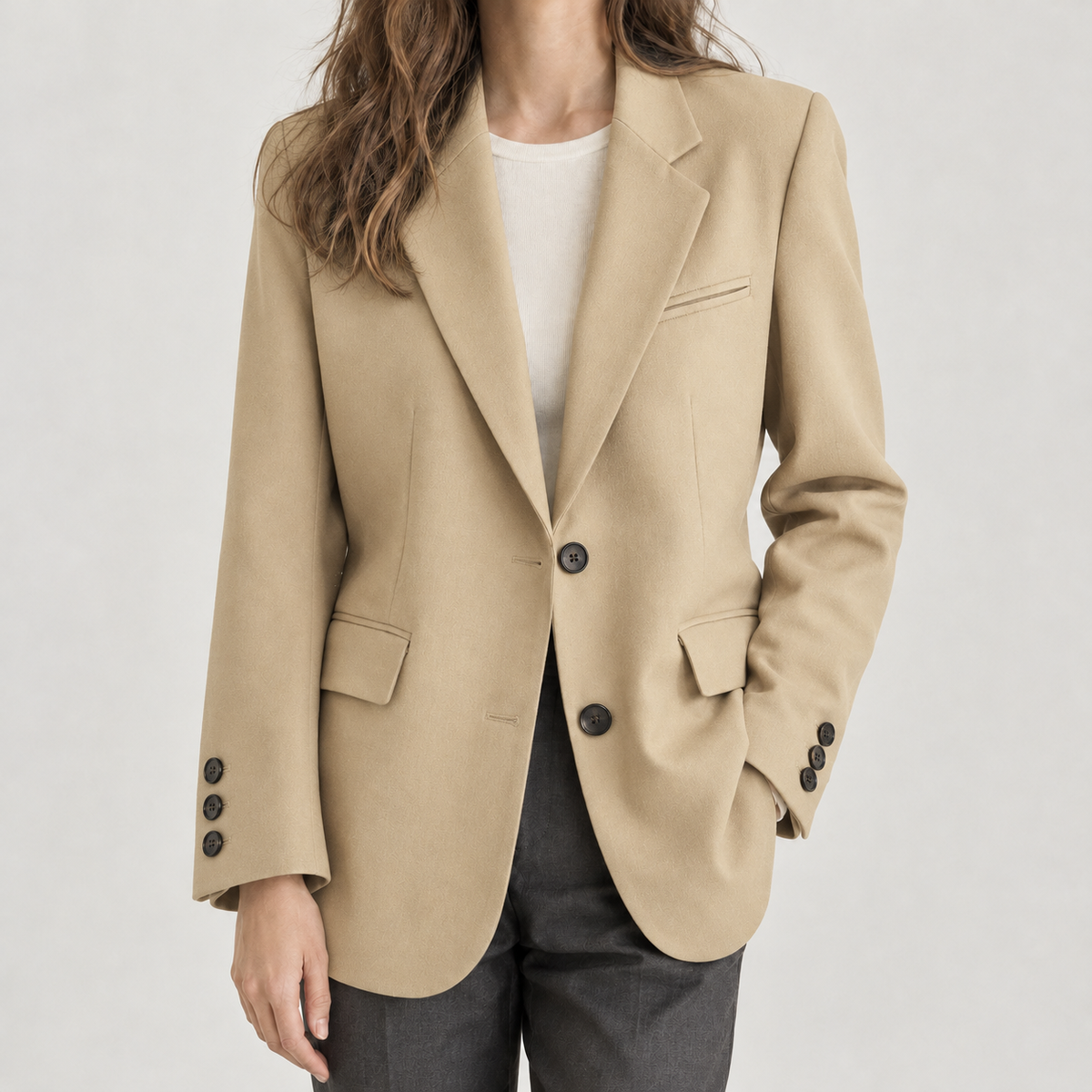 Anniken Tailored Blazer - Khaki