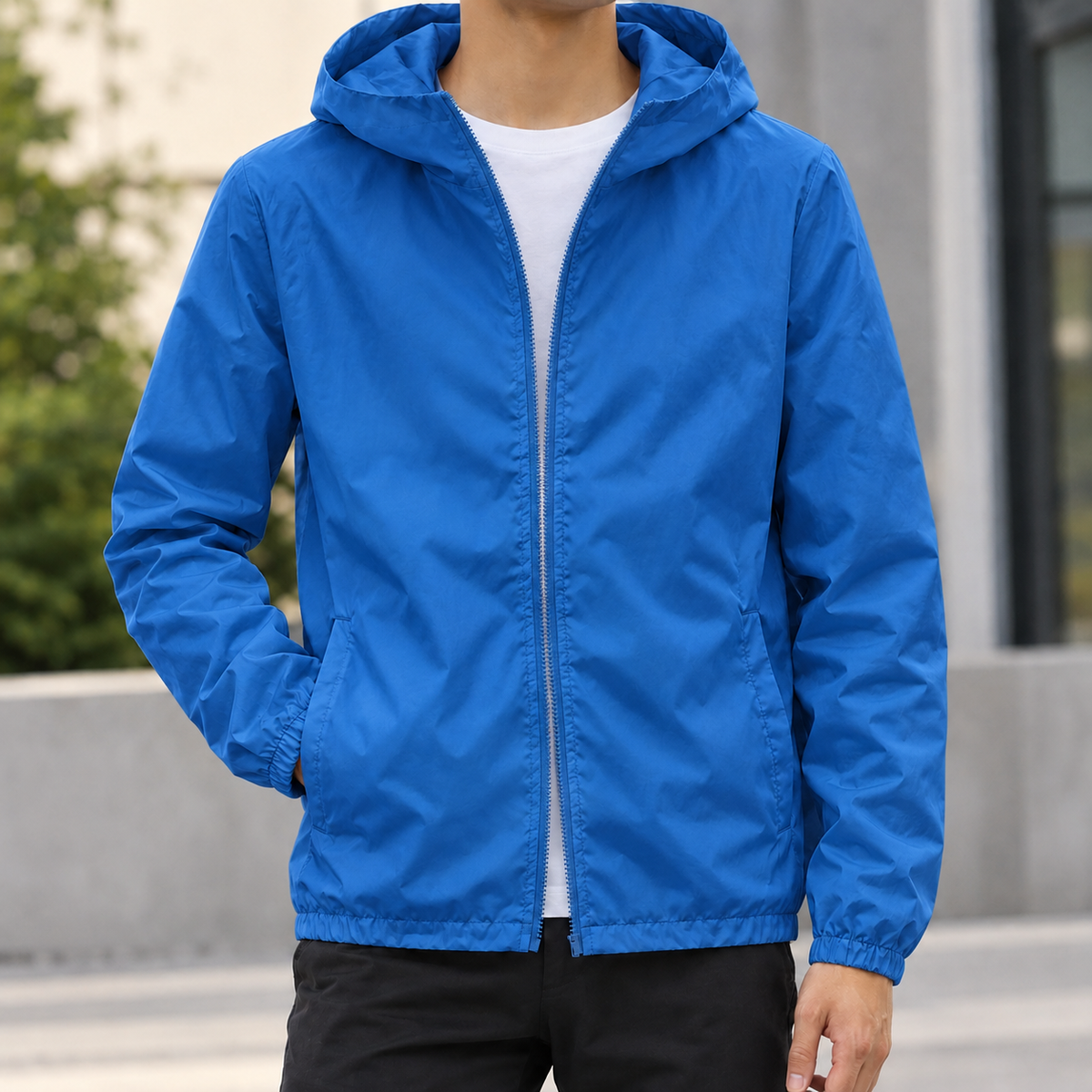 Samuel Hooded Jacket - Royal Blue