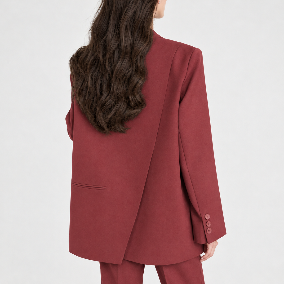 Almerinda Relaxed Fit Blazer - Raspberry