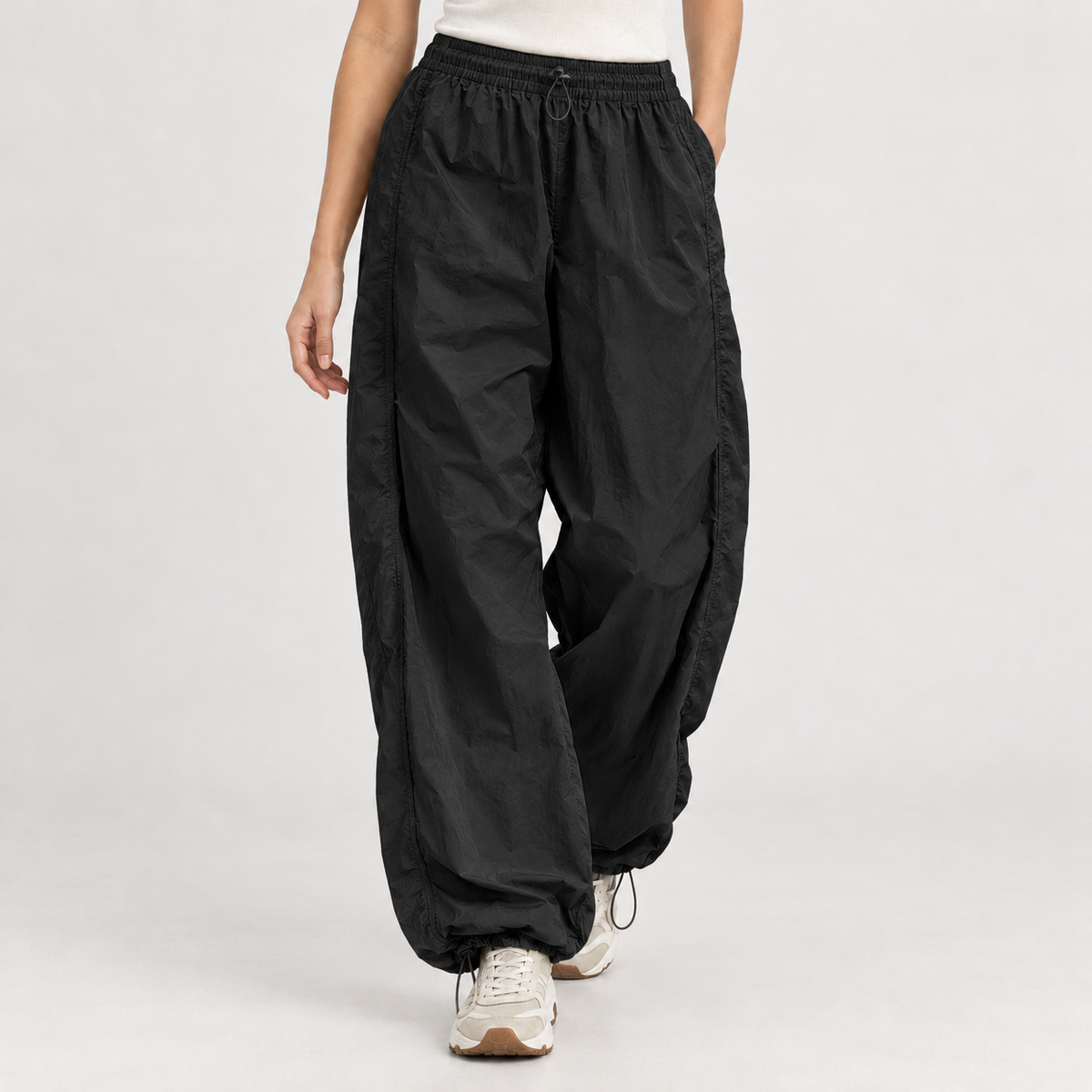 Marialuisa Drawstring Pants - Black