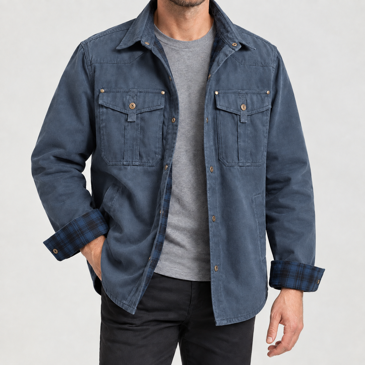 Ennis Utility Jacket - Blue