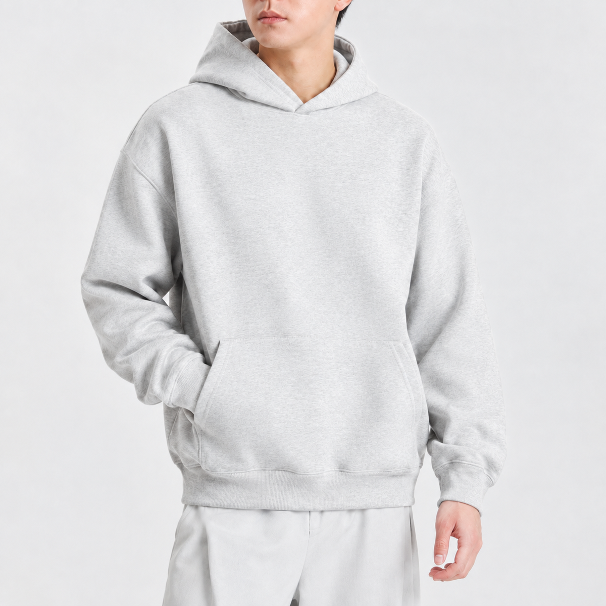 Hernan Heavyweight Hoodie - White Ash