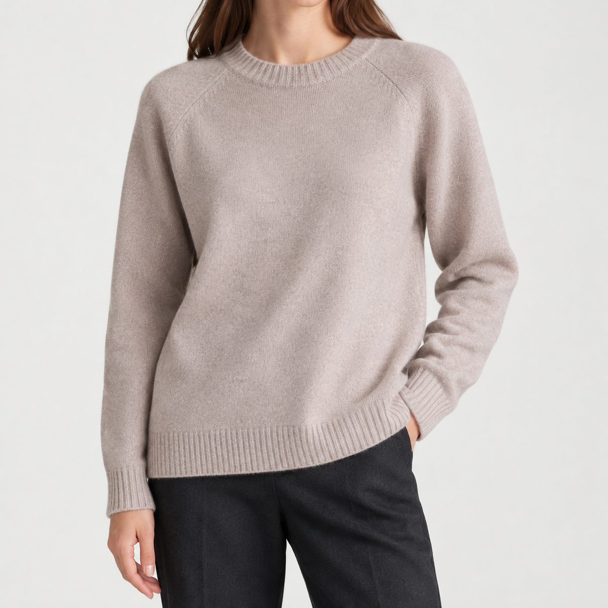 Ferdinanda Crew Neck Sweater - Apricot
