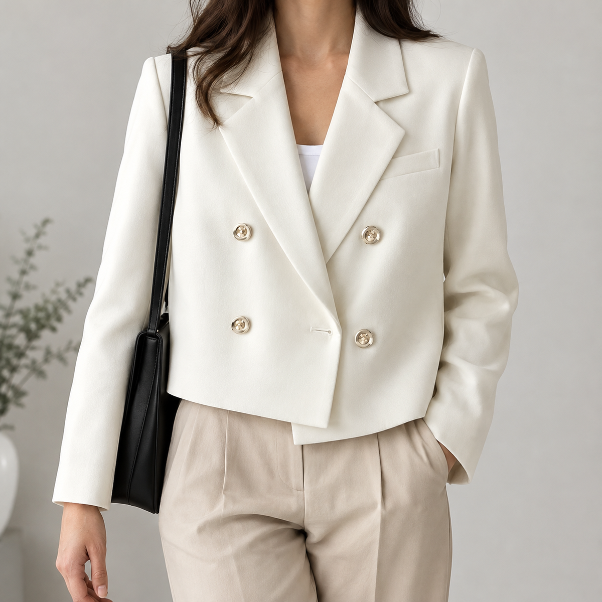 Alida Tailored Blazer - Off White