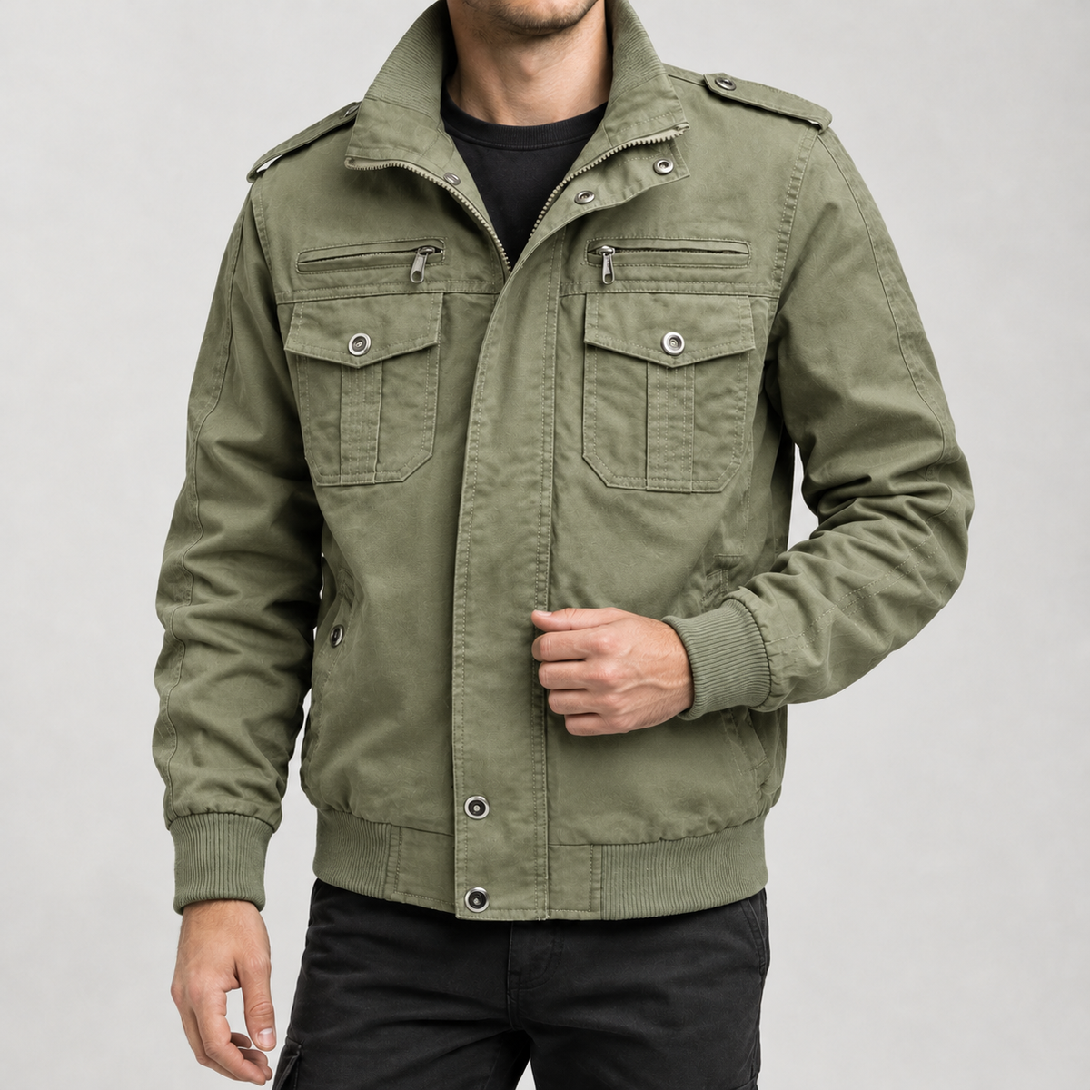 Elian Utility Jacket - Mint Green