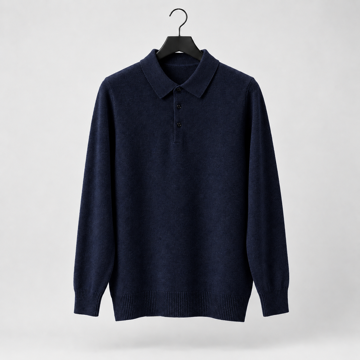 Lucian Polo Sweater - Navy Blue