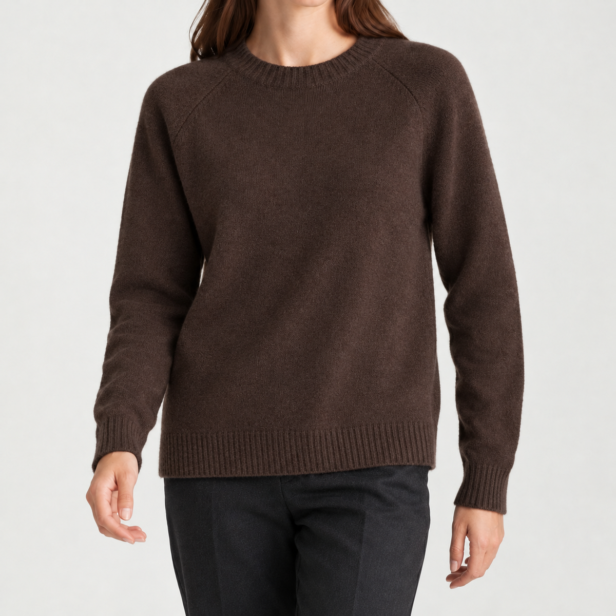 Ferdinanda Crew Neck Sweater - Brown