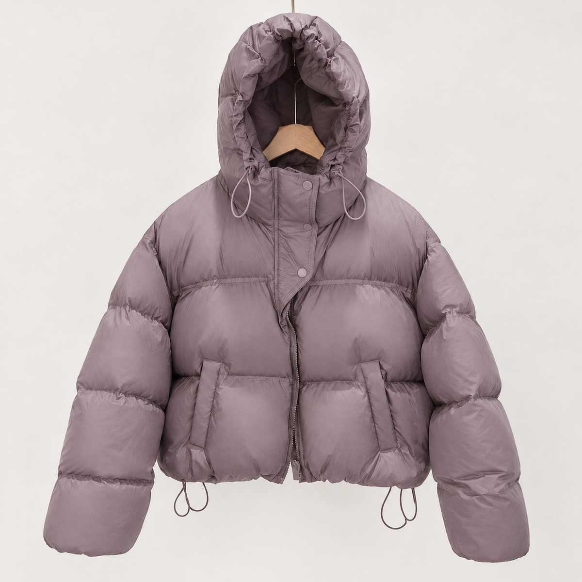 Consuelo Hooded Puffer Jacket - Purple