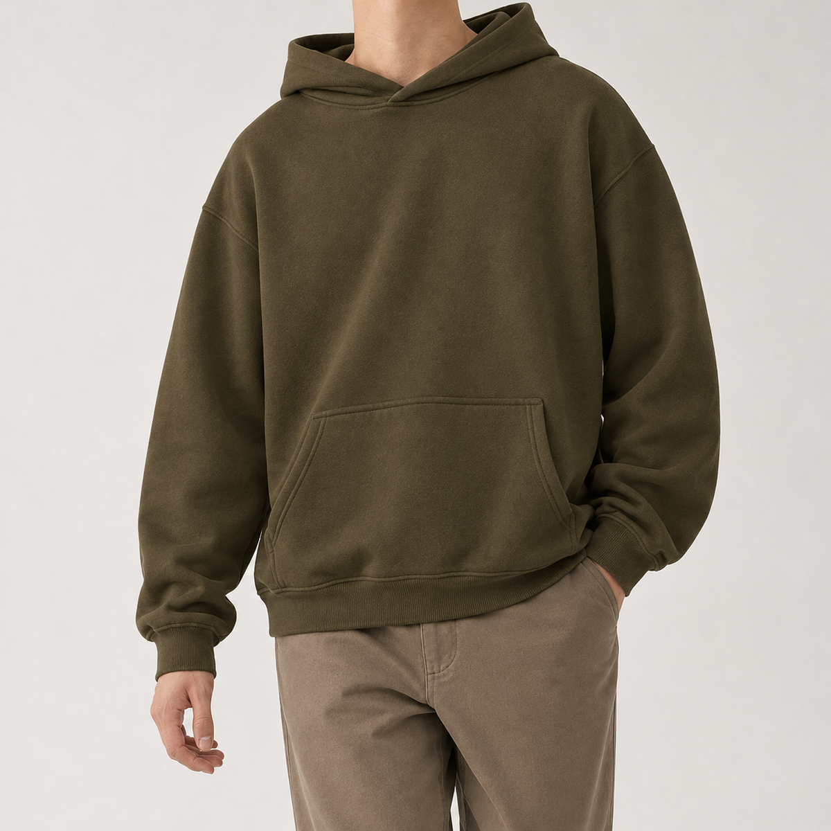 Giorgio Oversized Hoodie - Fog Mocha Brown