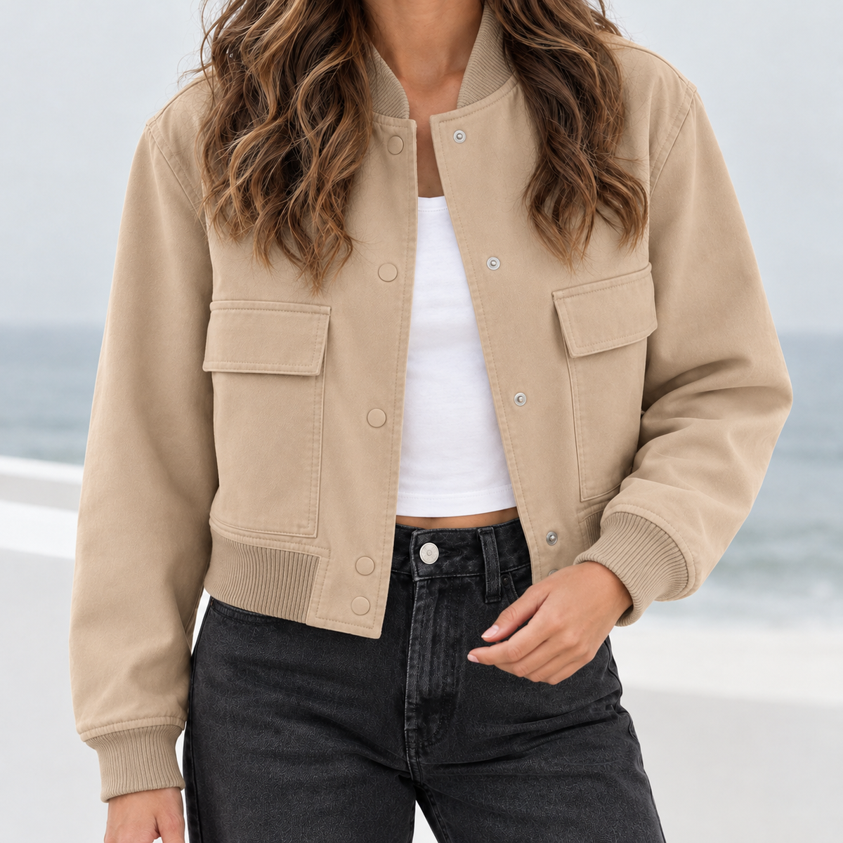 Danique Utility Jacket - Khaki