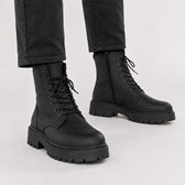 Marcello Combat Boots - Lead Product Detail