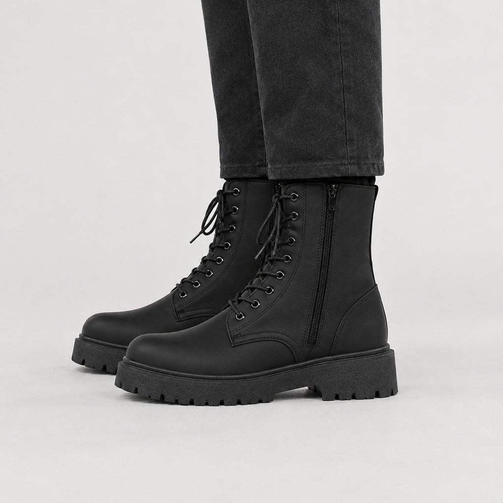 Marcello Combat Boots - Lead Product Detail