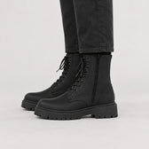 Marcello Combat Boots - Lead Product Detail