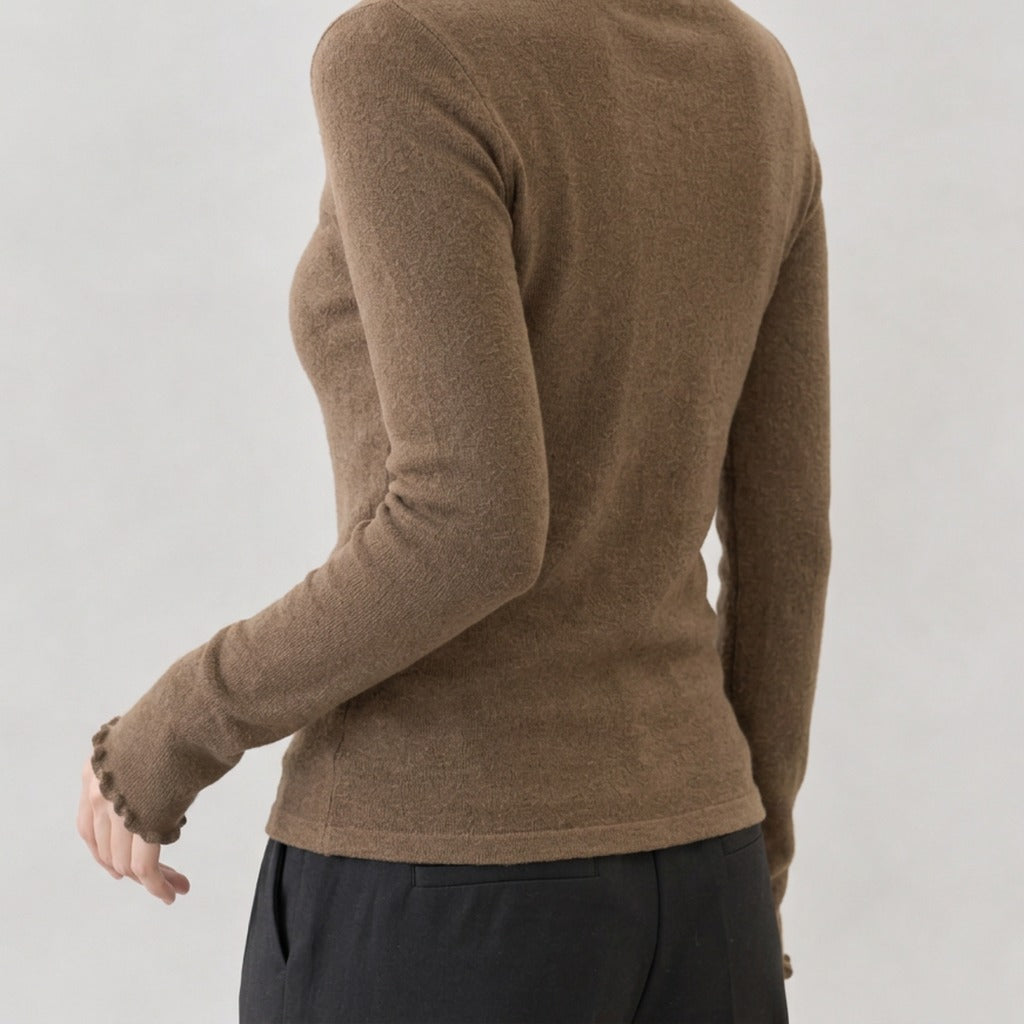 Aurora Lettuce Edge Turtleneck - Lead Product Detail