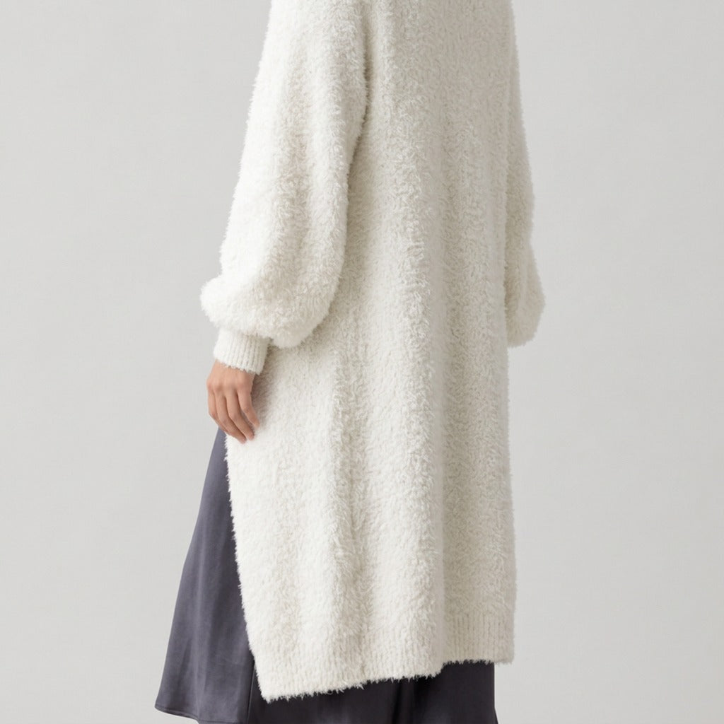 Fabiola Fuzzy Longline Cardigan - Lead Product Detail