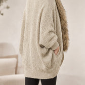 Hanna Fur Collar Sweater - Lead Product Detail