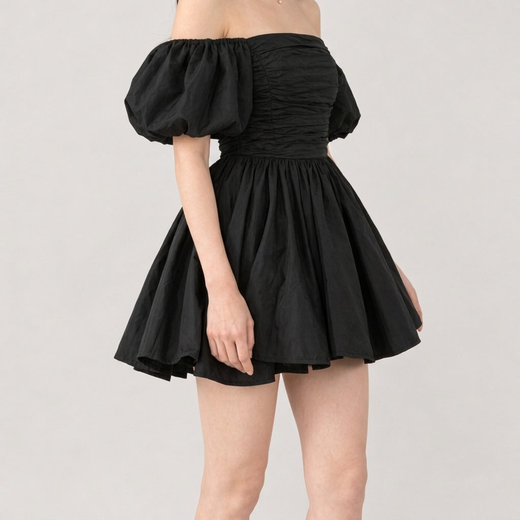 Sophie Puff Sleeve Dress - Lead Product Detail