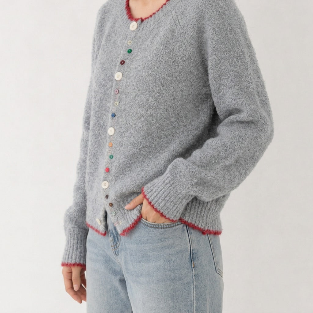 Winifred Contrast Cardigan - Lead Product Detail