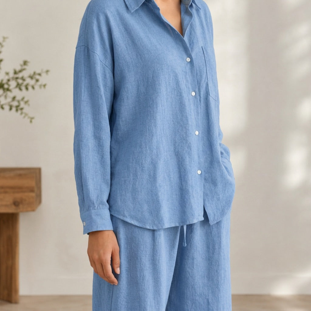 Christine Relaxed Pants Set - Lead Product Detail