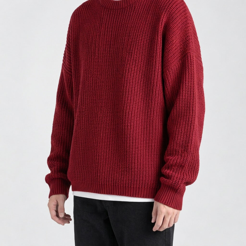 Sebastien Ribbed Crew Neck Sweater - Lead Product Detail