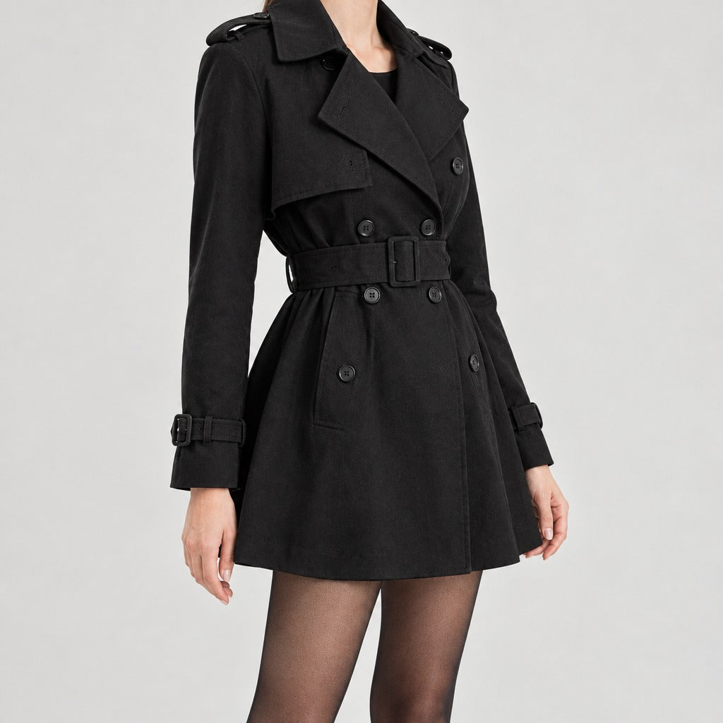 Eugenie Belted Trench Coat - Lead Product Detail