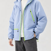 Tobias Contrast Zip Jacket - Lead Product Detail
