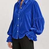 Evelise Ruffle Cuff Blouse - Lead Product Detail