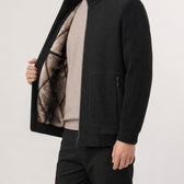 Andre Plush Lined Jacket - Lead Product Detail