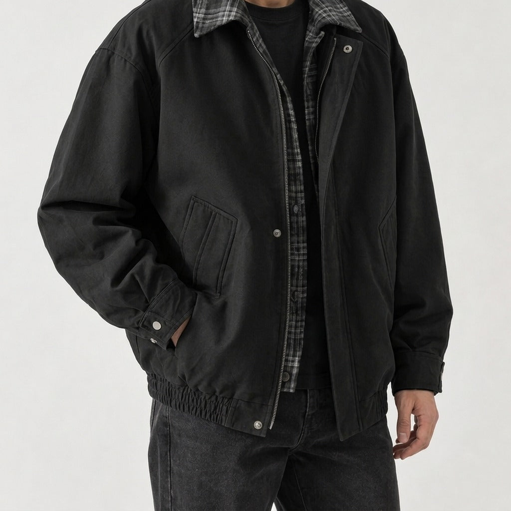 Barthelemy Plaid Collar Jacket - Lead Product Detail