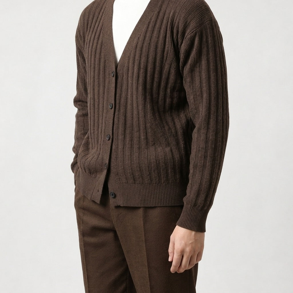 Cesar Ribbed Cardigan - Lead Product Detail