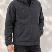 Hans Hooded Fleece Jacket - Lead Product Detail