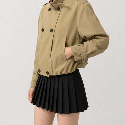 Adalie Stand Collar Jacket - Lead Product Detail