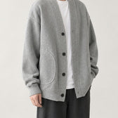 Leon Waffle Knit Cardigan - Lead Product Detail