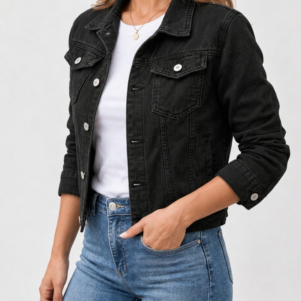 Agnethe Denim Jacket - Lead Product Detail